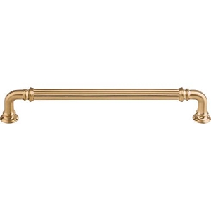 Top Knobs TK324HB Chareau TK324HB Reeded Pull 7 Inch CC Honey Bronze